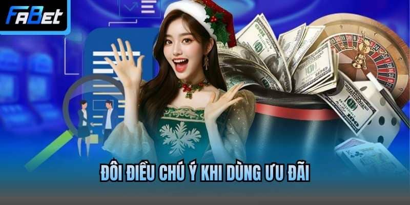 Đôi điều chú ý khi dùng ưu đãi