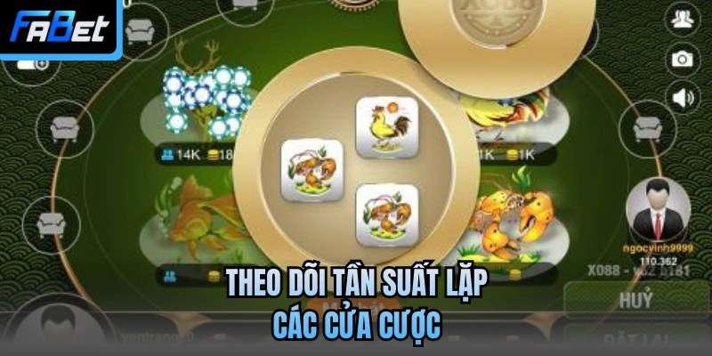 Theo dõi tần suất lặp các cửa cược
